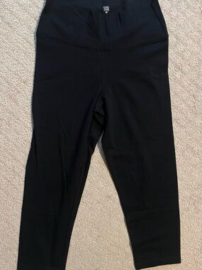 Black High-Waist Active Loggings large new